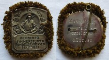 Abzeichen XII. Oberfränkisches Zimmerstutzen Bundesschiessen Selb 1921 (165232)