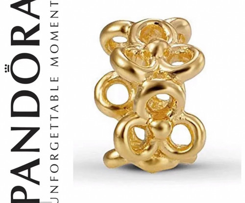 Pandora retired 14k gold - (one),