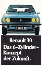 RENAULT 30 R30 Limousine 6-Zylinder Oldtimer Prospekt Brochure 1976 6