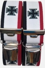 Hosenträger  USA Motive, Deutschland Bayern Länder  extra starke ABC-Clips,35mm