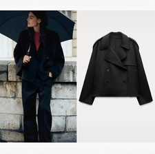 Cropped wool blend jacket - wool,