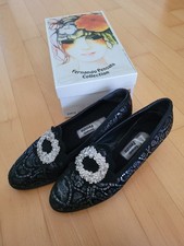 Fernando Pensato Schuhe  schwarz Gr. 39,5  (40) Strass SUPER !!!