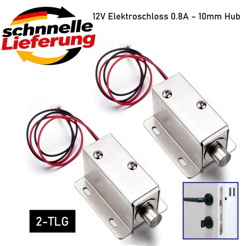 12v elektroschloss - 0.8a, –