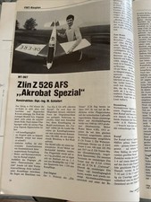 Bauplan für Motor Flugzeug, Zlin 526 AFS, 175 cm Spannweite