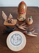 Konvolut Erzgebirge Seiffen * Barbarossa * Schwalben * Figuren * Spanbäume * OVP