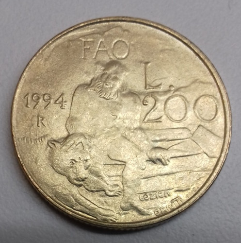 San marino 200 lire 1994 - san, lire,
