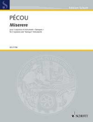 Miserere partitur und stimmen - partitur,