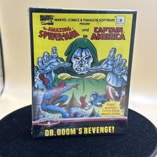 C64 The Amazing Spidermann And Captain America Dr. Doom‘s Revenge Sealed Neu Ovp