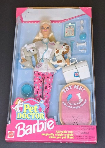 1996 mattel pet doctor barbie - mattel,