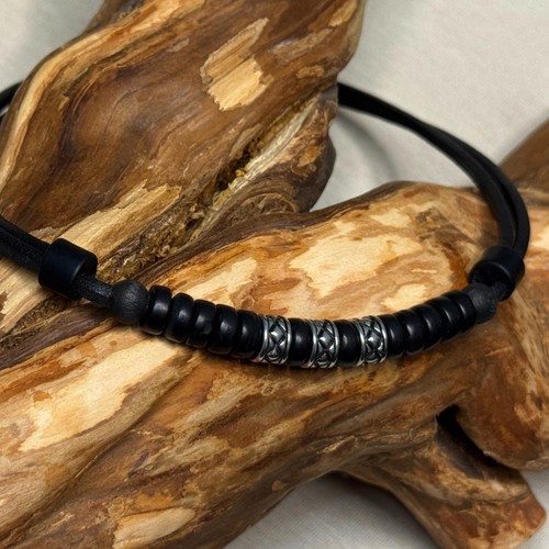 Mens leather chain surfer - leather,