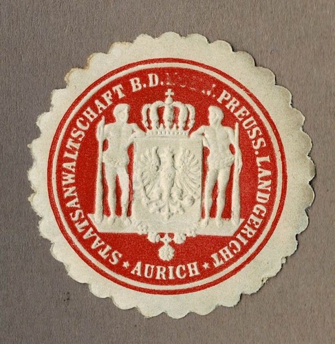 Siegelmarke staatsanwaltschaft - siegelmarke,