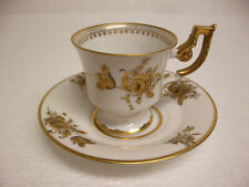 Mokkatasse Espressotasse Sammeltasse  Porzellan Heinrich Selb Golddekor