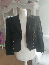 Vintage Damen Blazer 80er Jahre schwarz Gr. 44