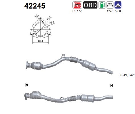 Katalysator für audi c5 - fÜr, a6