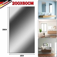 Spiegelfolie Selbstklebend Wand Möbel 200x60cm Wandspiegel Folie Spiegel NEU ,