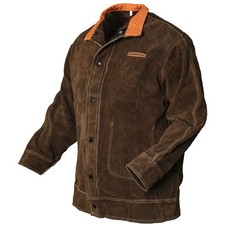 YESWELDER Leder-Schweißjacke Heavy Duty, hitzebeständig – für Männer & Frauen S