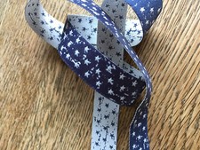 Webband Sternchen dunkelblau