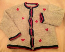 V.1950: ENTZÜCKENDE KINDER TRACHTENJACKE HANDARBEIT ca. 3-5 J.  1A !