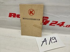 KONSUM MITGLIEDSBUCH HEFT DDR