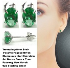 Ohrstecker Turmalin grüner