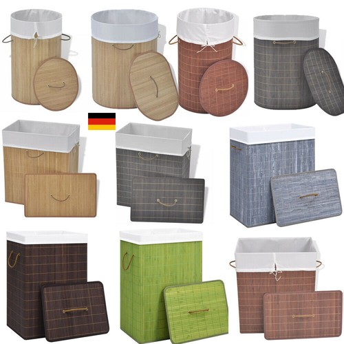 Wäschekorb bambus wäschebox - bambus,