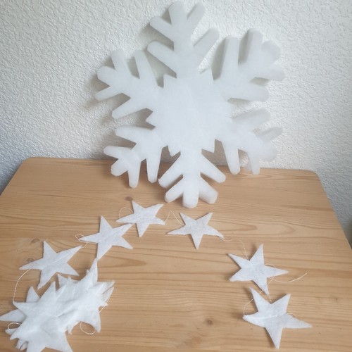 Schneeflocke sternengirlande - schneeflocke,