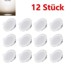 12x LED Einbau-Strahler Spot IP44 Bad ultra-flach 230V Einbau-Leuchte Lampe DE