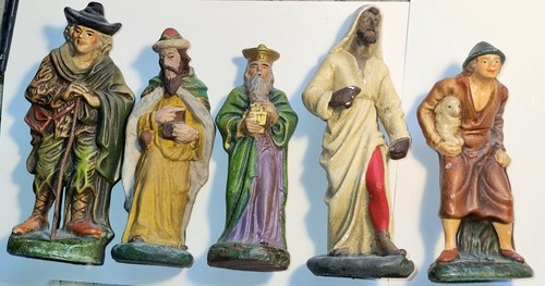 Alte krippen figuren - 5,