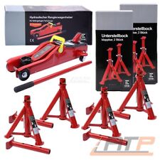 ENVA WAGENHEBER 2T 2000kg "low profile" + 4x UNTERSTELLBÖCKE 2t klappbar