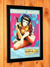 Cowboy Bebop anime manga Promo Old Rare mini Poster / Ad Art Framed
