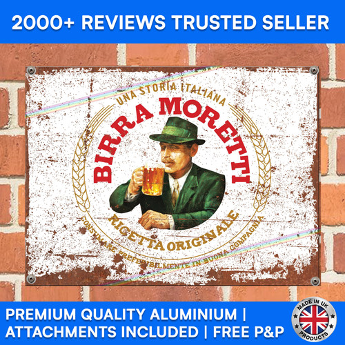 Birra moretti blechschilder - birra,