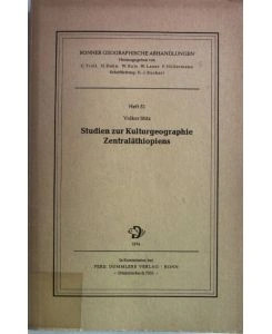 Volker stitz kulturgeographie - stitz,