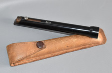 Vintage Taschenmikroskop 50x mit Lederetui Fach #D3