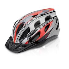 XLC Fahrrad Helm BH-C18 Gr. L/XL 54-58cm Rot Grau Motiv Ethnic Mountainbike Trek