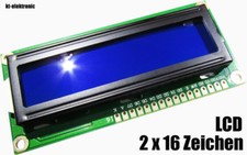 1602 LCD Character Display 16x2 blau weiß STN Anzeige Modul HD44780 Controller