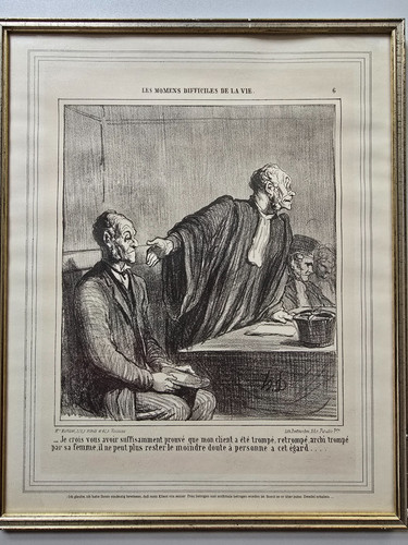 Lithographie honore daumier - honore,
