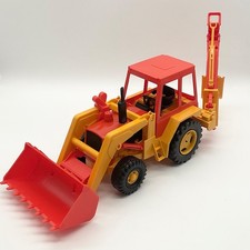 Vintage Bruder 08456 ,,Baggerlader mit Ladeschaufel und Grabenbagger,, sehr rar