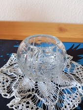 Antik  Art Déco Kugelvase Glasvase Vase Schliff Schnitt Bleikristall Edel