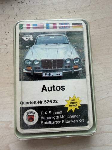 Quartett kartenspiel autos - kartenspiel, "autos"