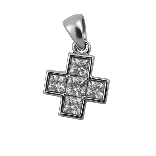 Anhänger diamond cross - „diamond,