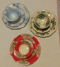 Sammeltassen, 3-teilig, alt