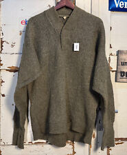 Orig. norw. Armee Winter Strickpullover 100% Schurwolle 1972 Gr.L oliv #2163