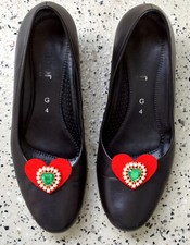 Schuhclips 1 Paar rote Herz