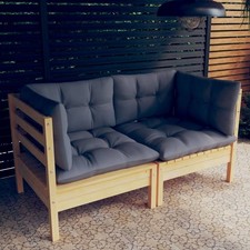2-Sitzer-Gartensofa mit Kissen