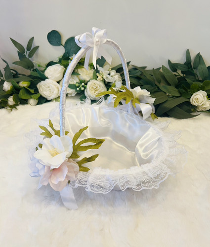 Gastgeschenk korb weiß - korb,