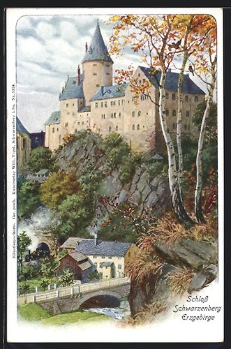 Ansichtskarte schwarzenberg - ansichtskarte,