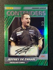 PDC Panini Premier League Darts 2025 Jeffrey de Zwaan Auto Contender 3/3