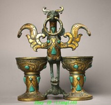 China Bronze Ware Gilt Inlay