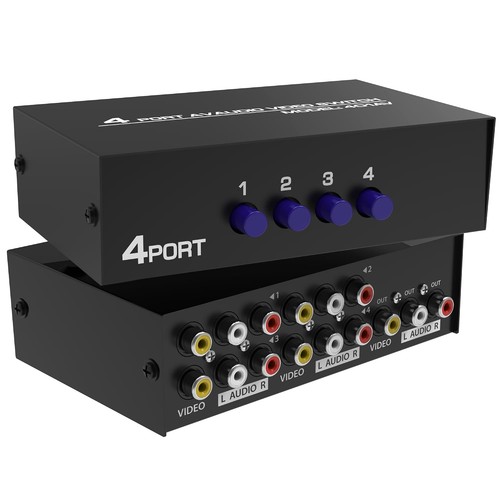 Fosmon wege rca splitter - 4-wege-rca-splitter, &