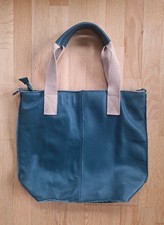 Ledertasche * Beutel * petrol * Made in Italy